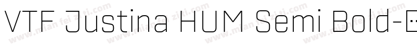 VTF Justina HUM Semi Bold字体转换